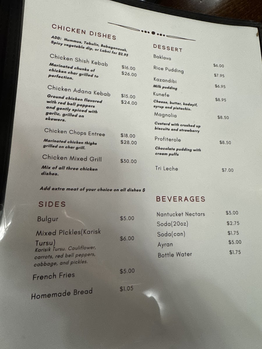 Ali Baba Restaurant & Cafe Menu - Image 3