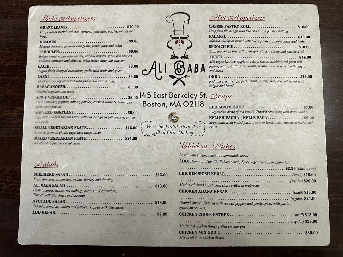 Ali Baba Restaurant & Cafe Menu - Image 4
